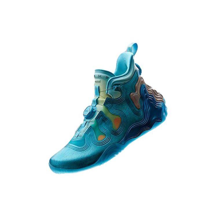 Anta Star Series Xingyue Liuli Guang Performance Shock Absorption Non-Slip Wear-Resistant Breathable Mid-Top Basketball Shoes 112041818A-18