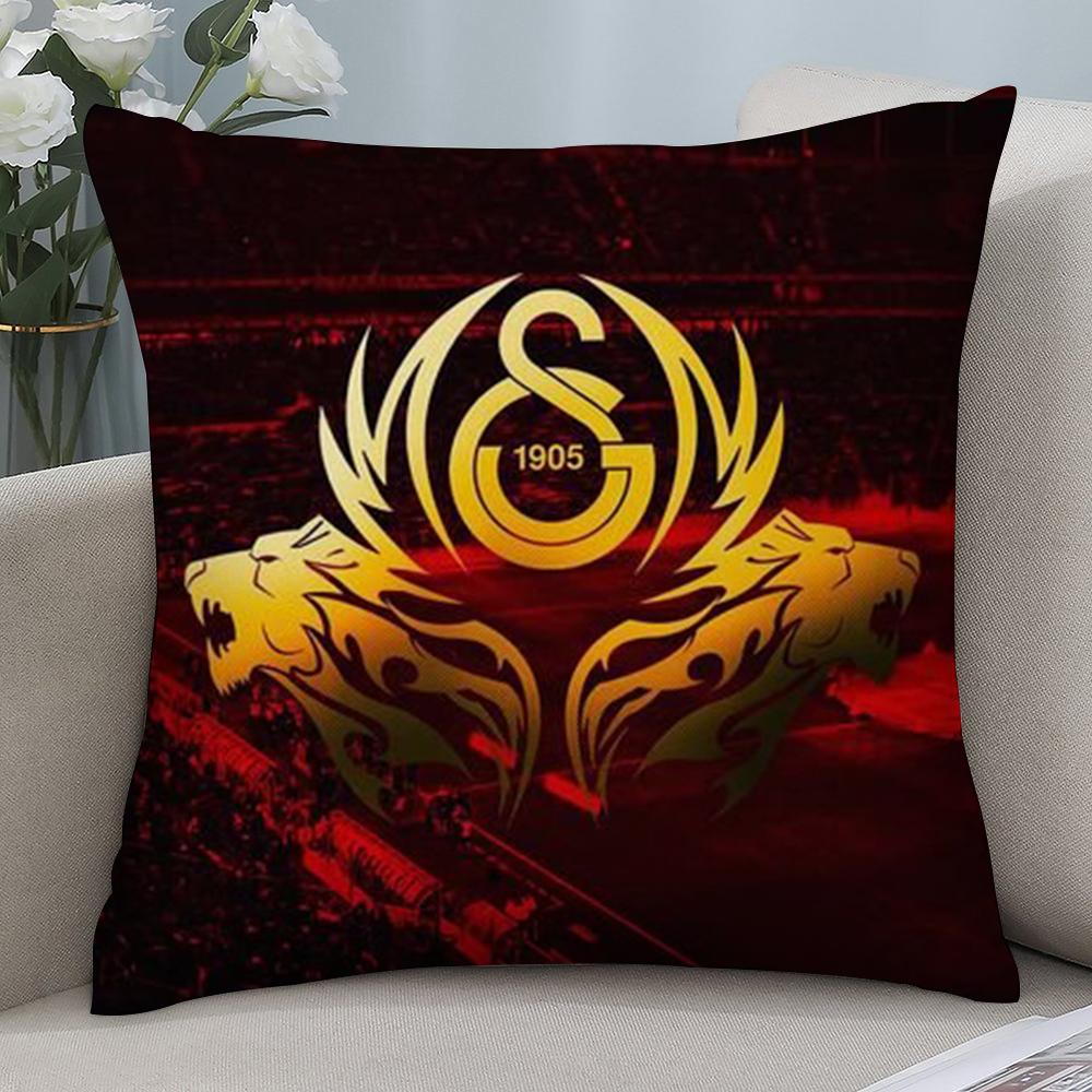 

Türkiye G-GalatasarayS S-SK Pillow Case Short Plush Sofa Decorative Gift Home Double-sided Printing Cushion 12x12in 30x30cm
