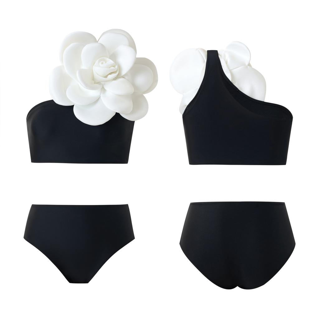 Nuevo Traje de Baño Entero Estampado Traje de Mujer Retro Francés Cubre-Vientre Falda de Gasa Traje de Baño