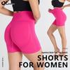 Women's Seamless High Waist Yoga and Running Shorts - Quick Dry, Peach Lift Fit