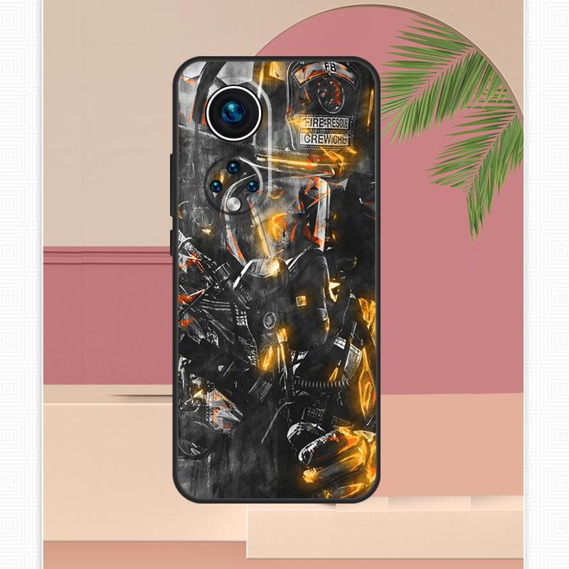 Firefighter Fire Fireman Case For Honor Magic 7 Lite 5 6 8 Pro Honor 400 200 X9c X9b X9a X8b X8a X8c 50 70 90 Cover