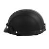Half Helmet Breathable Sun Blocking Retro Safe PU Leather Motorcycle Helmet for Men Women