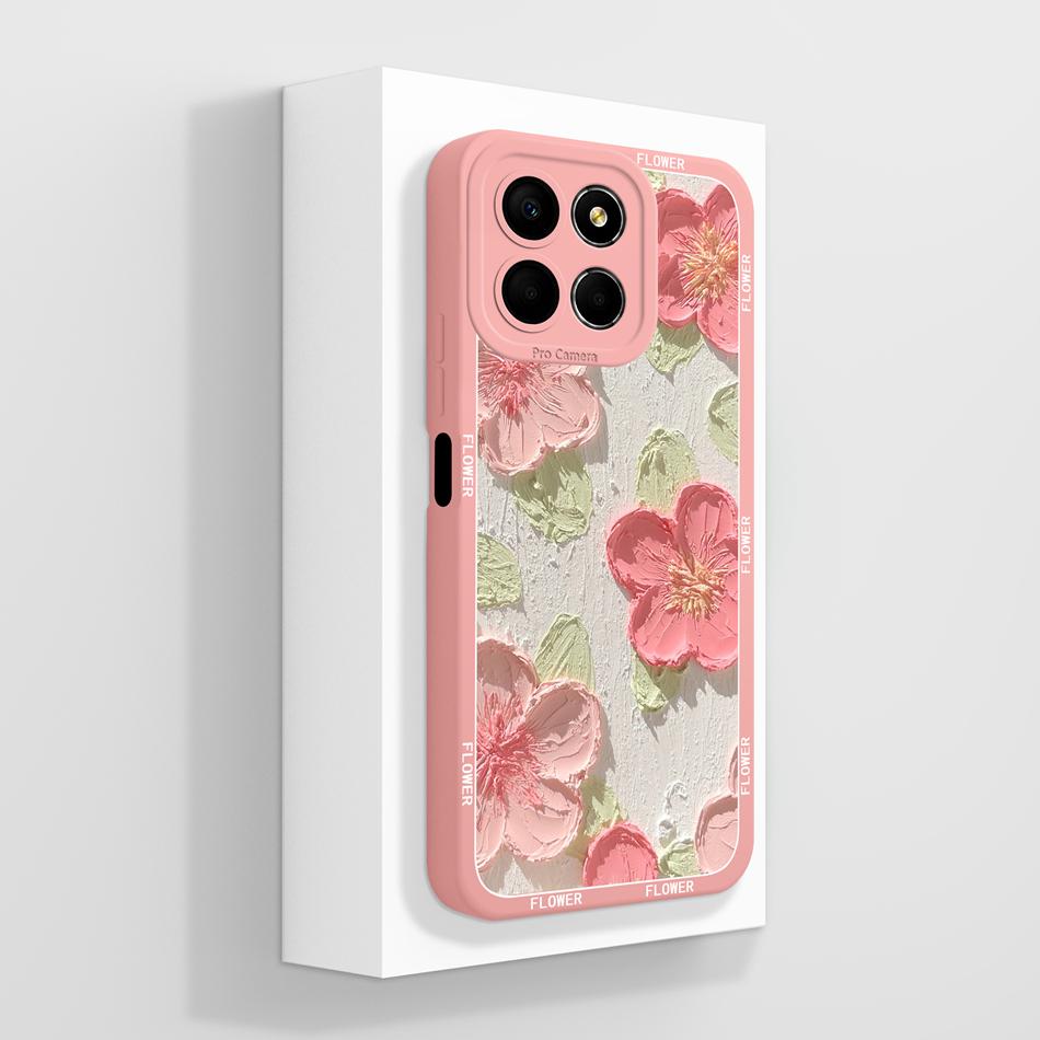 For Honor X8 X8B X8A Case Creative Paiting Cover For HonorX8B Honor X 8 5G Funda Soft Liquid Silicone Anti Drop Phone Back Cover