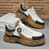 Fashion Autumn Men's Low-top Rotating Buckle Works Shoes Platform Casual Sneakers Fashion Brand Elastic Running Sports Shoes Zapatillas