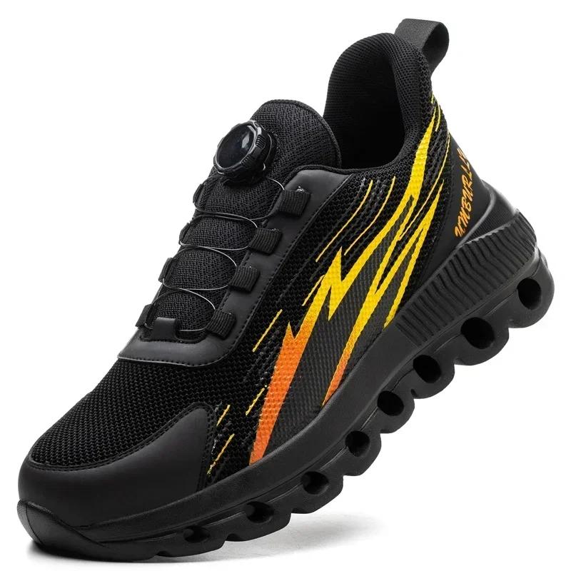 

indestructible safety shoes rotating button safety shoes 48 light Work Shoes men 47 anti puncture Sneakers with steel toe cap 38