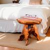 Coffee Table made of Solid Fir, Fir Flower Stand, Solid Wood Footstool, Irregular Shape