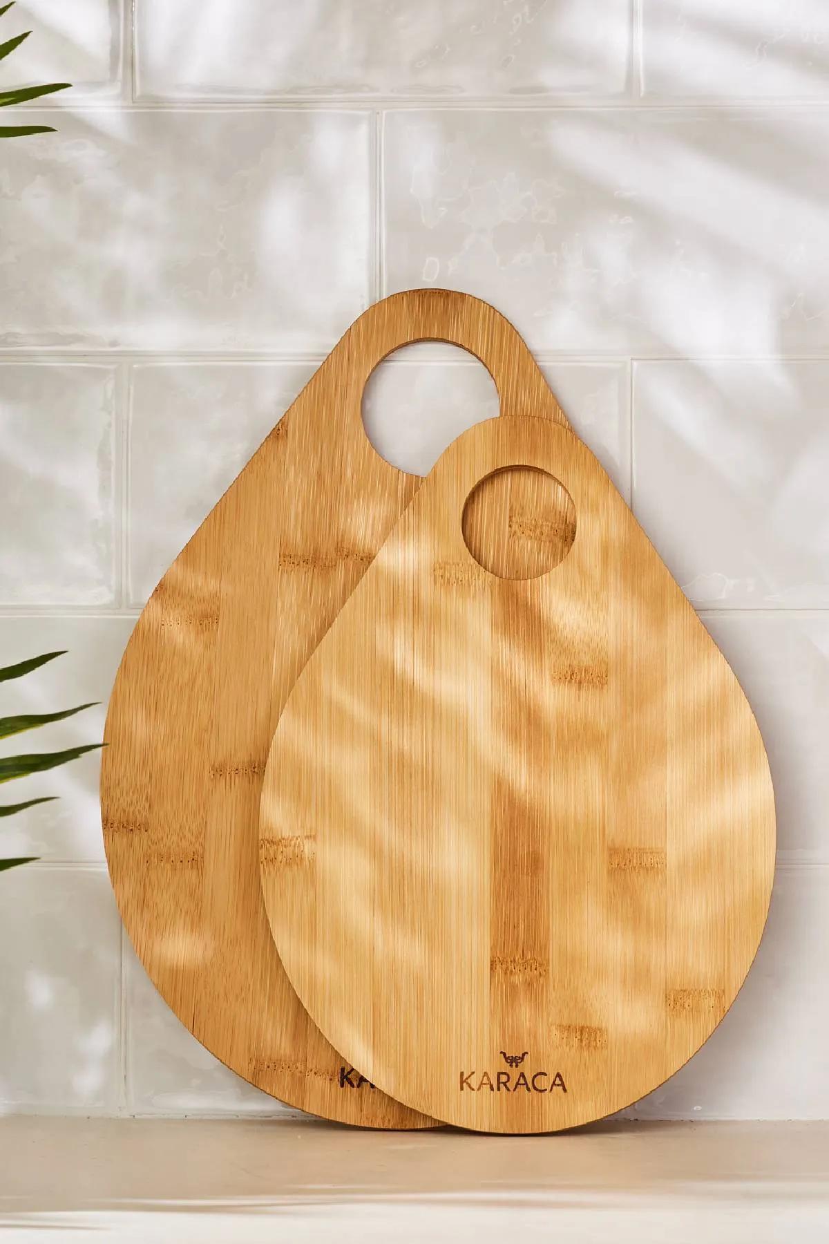 

Karaca Drop 2-Piece Bamboo Cutting Board 28/33 Cm