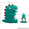 Cartoon Superhero Vs. Dinosaur Cake Toppers: Kids' Birthday Decoration Set