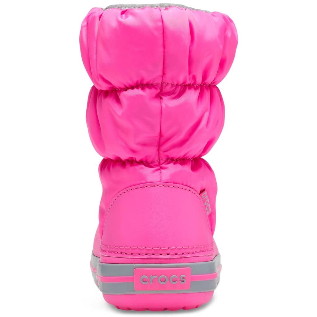Crocs Winter Puff Electric 15cm Boots, Kids, Pink/Light Gray,