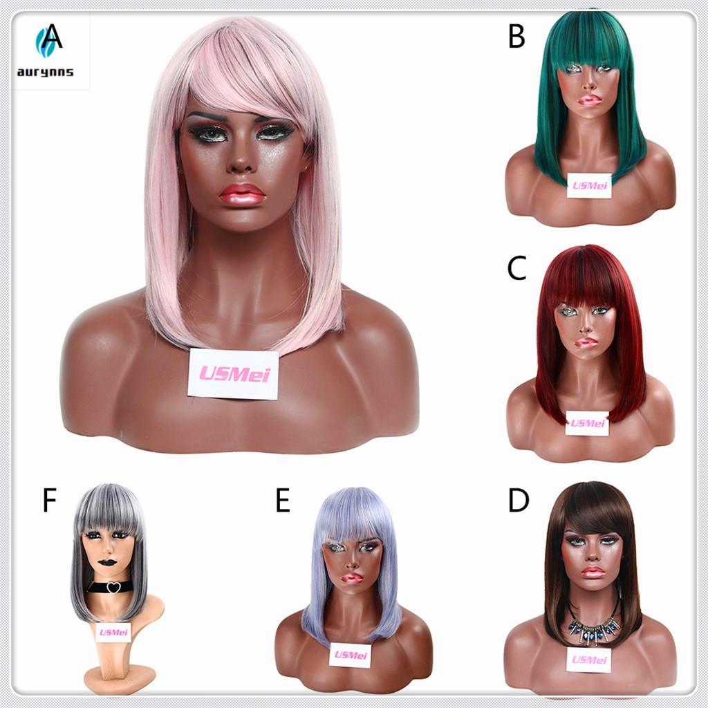 Buy Mix Lubricious Bobo Wig Head Covers Inclined Bang To Buckle Inside