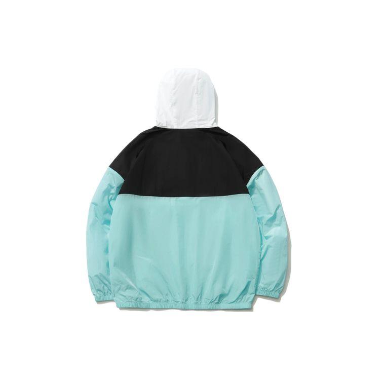 Li-Ning Wade Series Half-Zip Color Block Loose Sports Hoodie Jacket Men Jacket Blue AFDR205-3