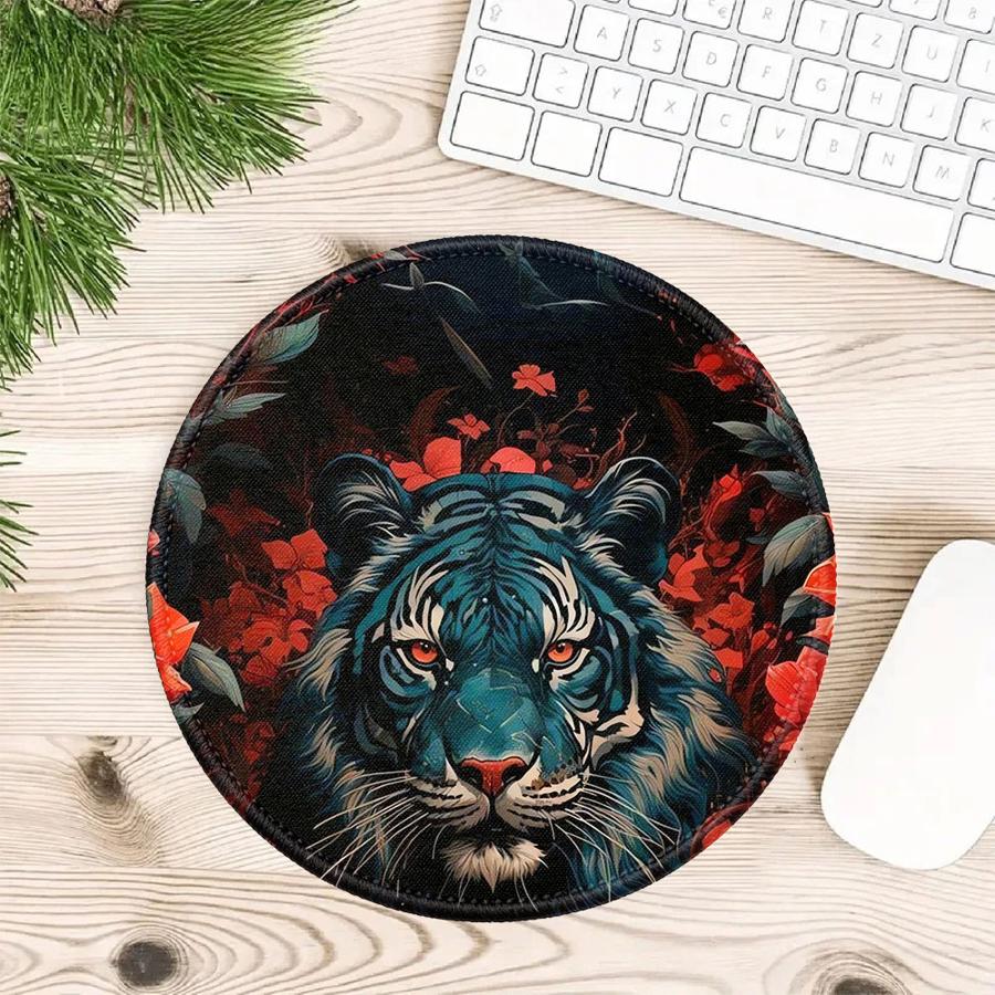 

Tiger Flower Dragon 1pc Mouse Pad Desk accessories Computer Laptop Pad office Pad Keyboard Mouse Pad Game Console Pad Anti slip 200x200x2mm