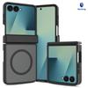 Cross-border Suitable for Samsung ZFlip8 Up and Down Folding Screen Mobile Phone Skin Feeling Zflip7 Magnetic Suction Universal Case with Rotating