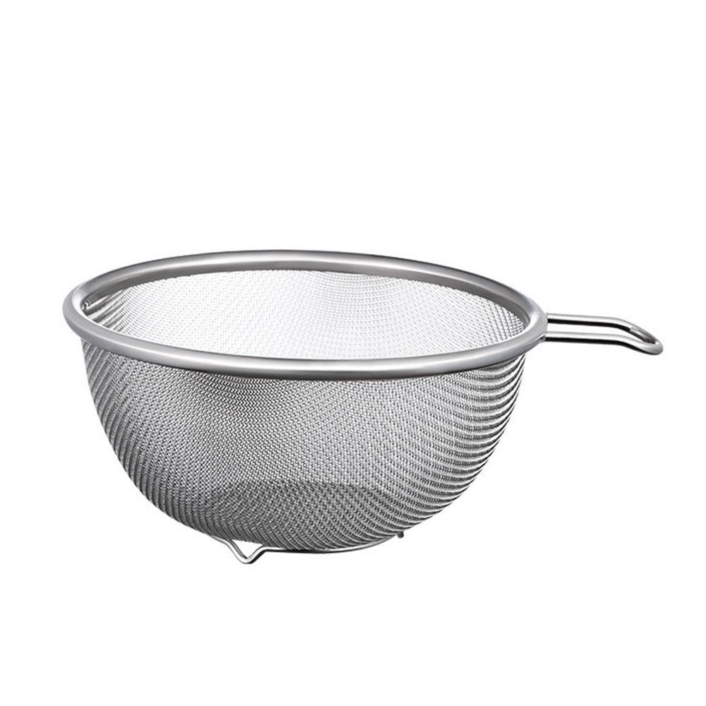 with Handle Bowl 304 Stainless Steel Fine Mesh Strainer Colander Basket  Kitchen Tool