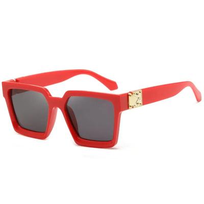 Sonnenbrillen für Damen, quadratisch, Sonnenbrille für Damen, Kunststoffrahmen, klare Linse, UV400-Schutz, modisch, zum Fahren, Neu
