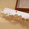 Ten-piece set of European and American imitation pearl oil drop flower round silver needle simple niche earrings 