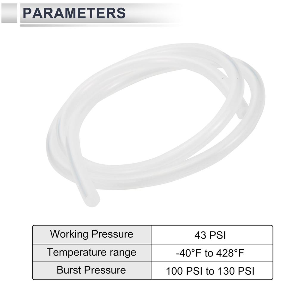 RATCHROLL 1 Piece Silicone Vacuum Tube Hose High Temperature 3.3FT