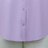 Plus Size Women's Loose Long Sleeve Button-Down Shirt, Solid Color Casual Office Blouse (3XL-7XL)