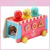 Wooden Kids Educational Toy With Ice Cream Truck Shape For Early Learning Gift
