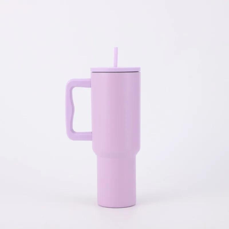 New Four-Generation 40Oz Stainless Steel Ice Heater Cup Straw Cup Vacuum Cup Outdoor Portable Portable Portable Cup Handle Cup