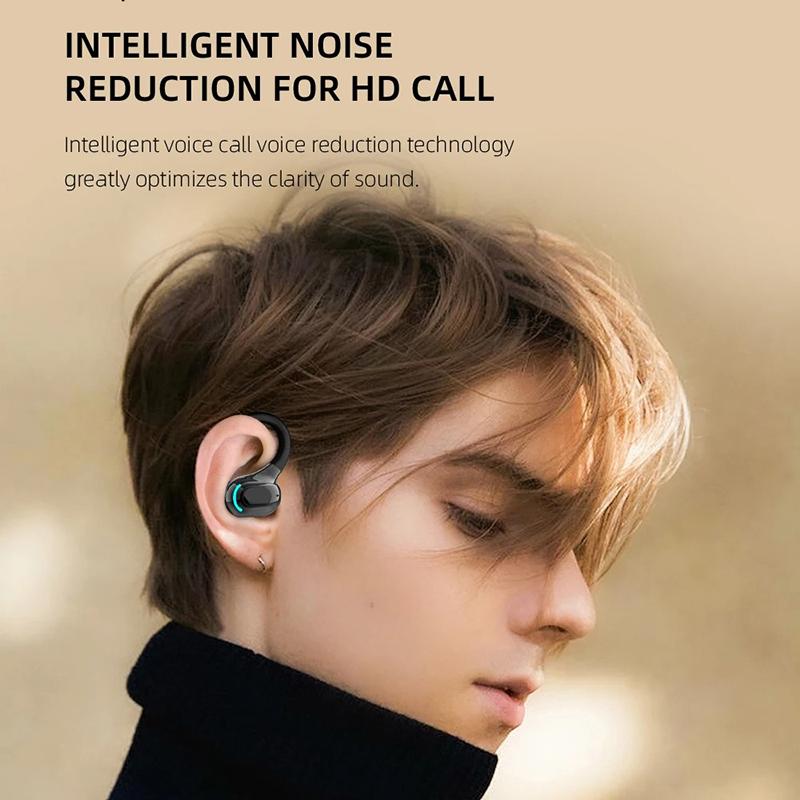 Bluetooth Fülhallgató Vízálló Vezeték nélküli Fejhallgató Mikrofonnal Mini Fülkampók HiFi Sztereó Zenei Fülhallgatók Telefonhoz