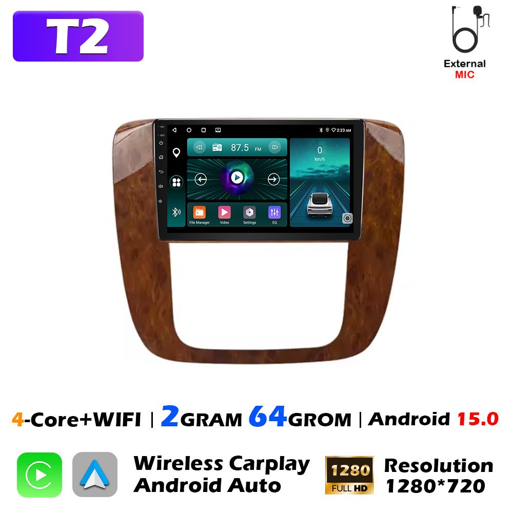 Android 15 Car Radio For GMC Yukon Sierra Chevrolet Tahoe 2007-2012 Carplay Multimedia Video Player Navigation GPS Stereo WIFI4G Anj123