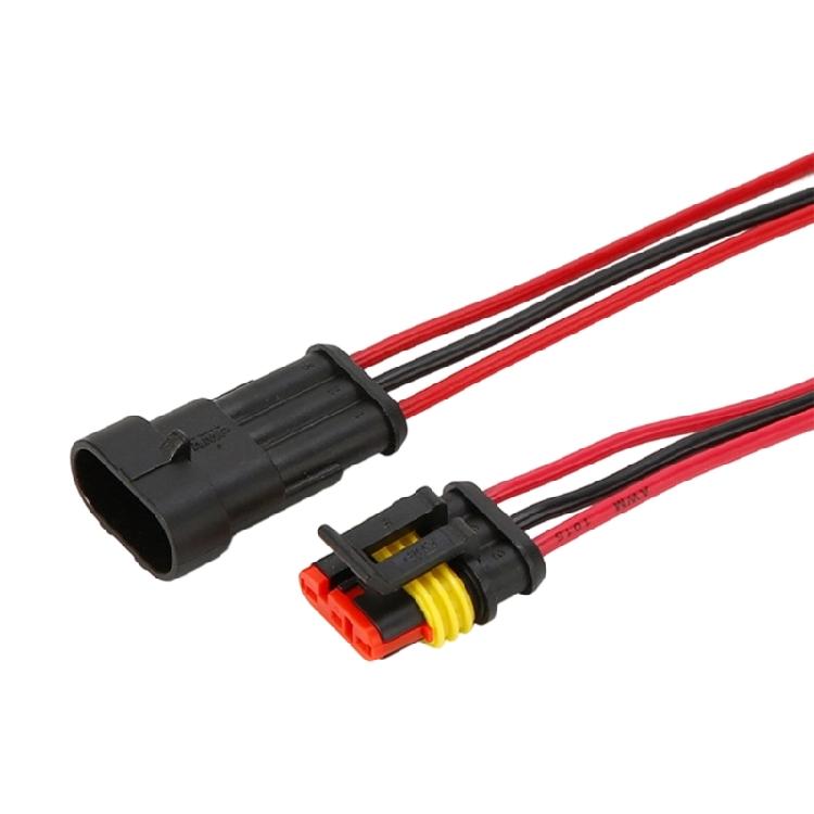2PCS 18AWG Motorcycle And Car Electrical Connector 1-6Pin Wire Plastic Electrical Terminal Quick Connection