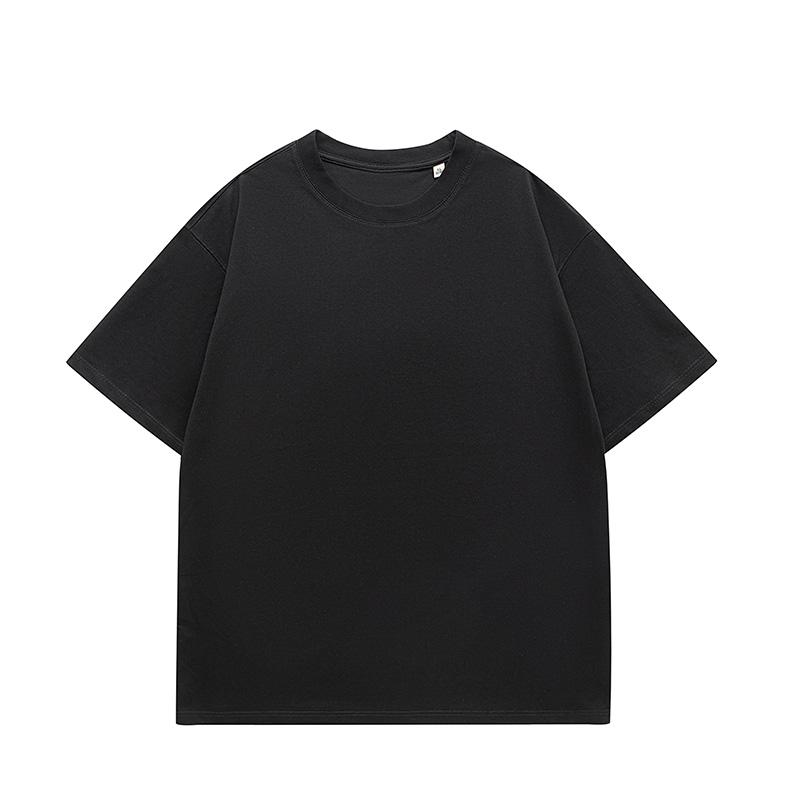 Heavy Cotton 310g 26 Summer Loose Sports Round Neck T-shirt for Men