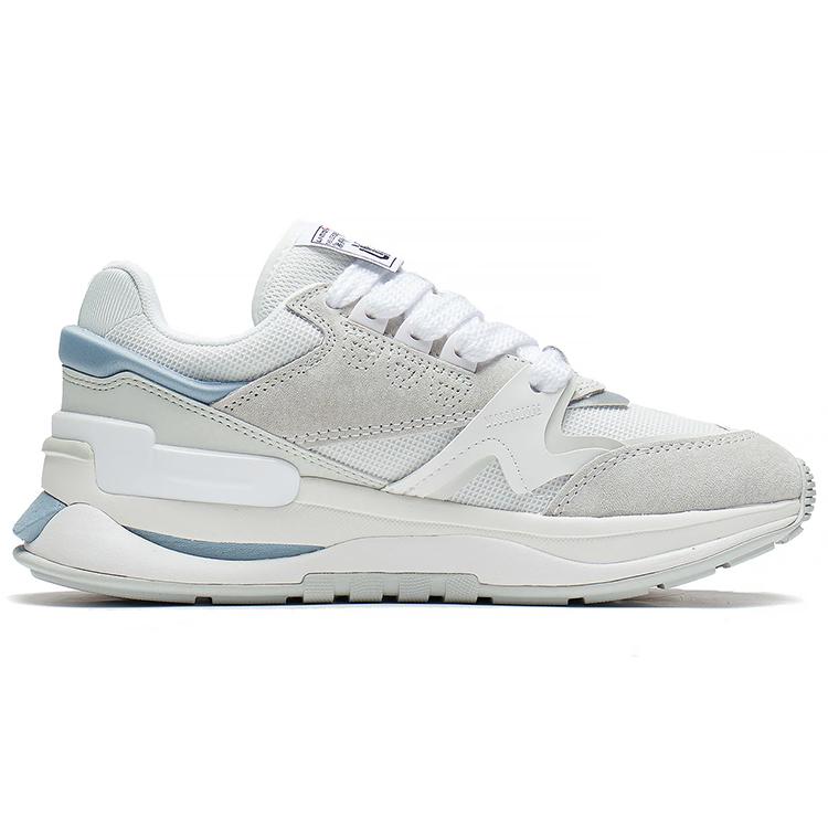 New LiNing 001 Innocence V2 Cushioning Anti Slip And Wear Resistant Low Top Sports Casual Shoes Women's White Blue AGCS110-1