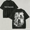 2026 T-shirt Lavé Automates Amoureux d'Anime Harajuku Nouveau Modèle Oversize Vintage Lâche Classique Unisexe Streetwear doux haute qualité