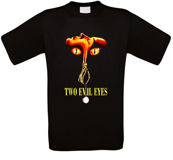 Two Evil Eyes Horror Cult Movie T-Shirt All Sizes XXL