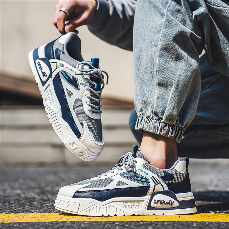 Men Shoes Sneakers Mens Casual Shoes Leisure Luxury Men Walking Shoes Chunky Trend Stakeboard Shoes for Men Sports Running Shoes Male Footwear