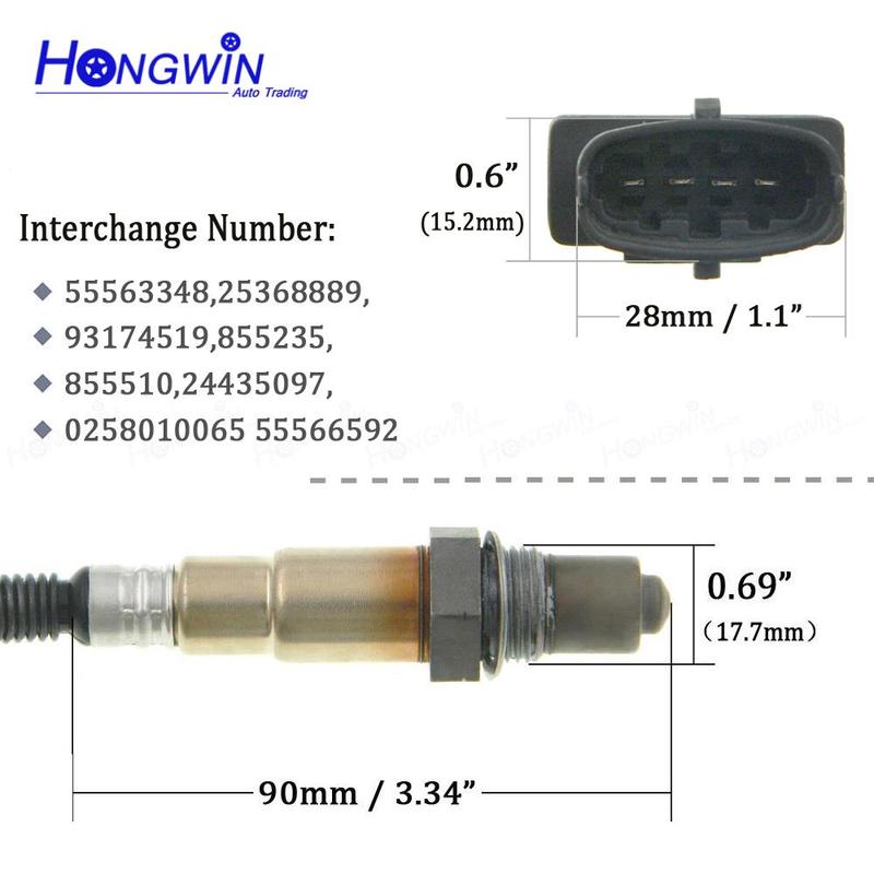 55563348 Lambda Probe O2 Oxygen Sensor For Vauxhall Opel Adam Astra J Insignia Fiat Stilo Chevrolet Aveo Cruze Trax 2005-2019