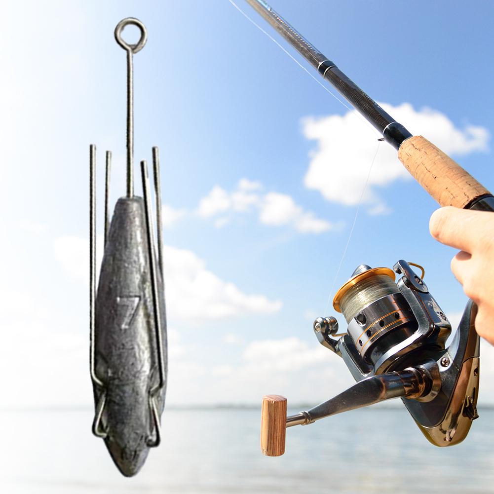 1/2/4PCS Sputnik Sinker Surf Fishing Tool Long Tail Saltwater Surf Casting Sinkers Catfish Beach Spider Weights Bass FishingTack