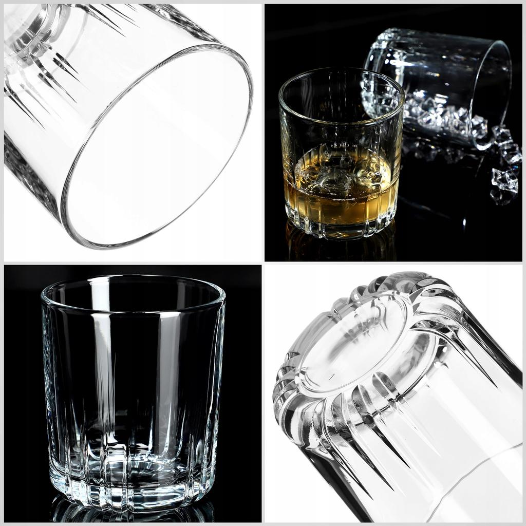 KADAX Glasses 280ml Set of Glasses for Whiskey Juice