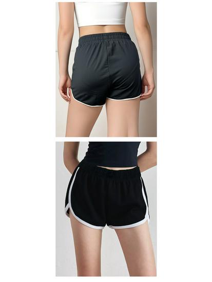 Women's Breathable Summer Sports Shorts - Casual Solid Color Yoga Beachwear