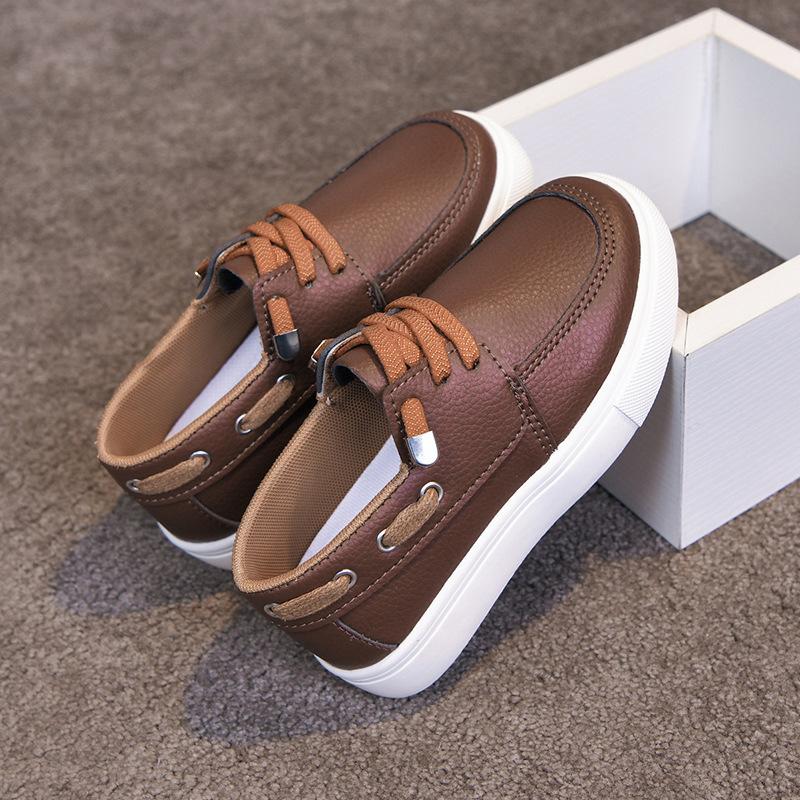 

Soft-soled Breathable Versatile Boys One-piece Slip-on Shoes, Casual Sneakers 30 коричневий