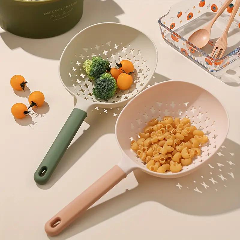 Home Kitchen Colander Creative Style Net Red Spoon Long Handle Noodle Spoon Pasta Dumpling Spoon Filter