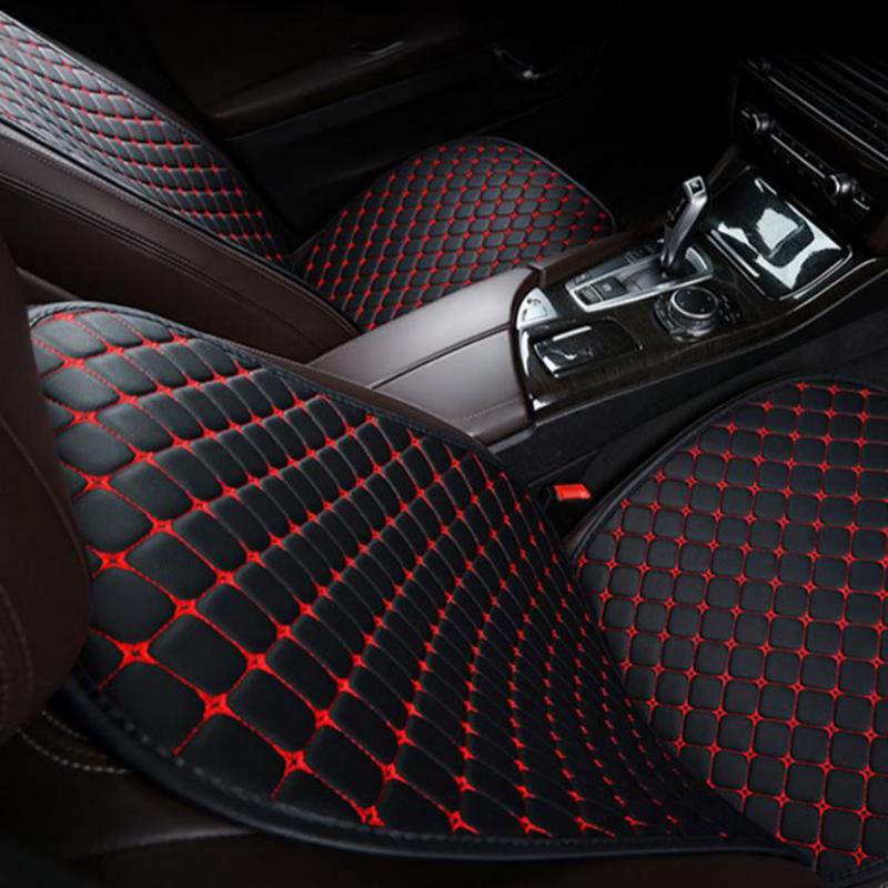 Pu Leather Car Seat Cover Universal Minimalism Soft Seat Cushion Protective Cover With Storage Pocket Car Interior Accessories