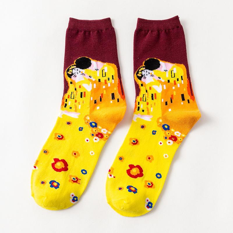 

Носки с картиной «Звездная ночь» Мона Лиза: Художественные носки до середины икры для мужчин и женщин One Size