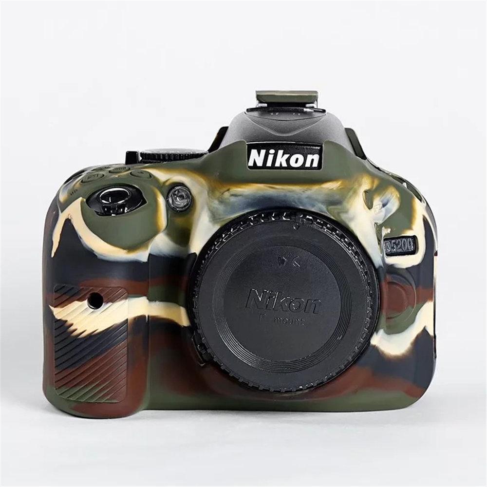

Soft Silicone Armor Camera Body Case For Nikon D5100 D5200 Shockproof Rubber Cover Skin