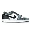 Jordan Air Jordan 1 Phantom Bear Cushioning Abrasion Resistant Low Top Vintage Basketball Shoes Unisex Black White Gray 553558-152(Team701-)