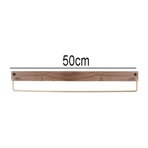Household Brass Hook Coat Stand Bathroom Accessories Towel Rack Simple Beech Hanger Room Backdrop Walnut Wood Hanging Decoration