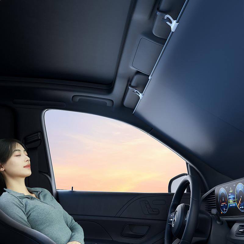 Automatic Retractable Car Sunshade - Summer Heat Protection & Insulation
