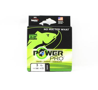 POWER PRO Braided Spectra Line 3lb by 150yds White (7428)