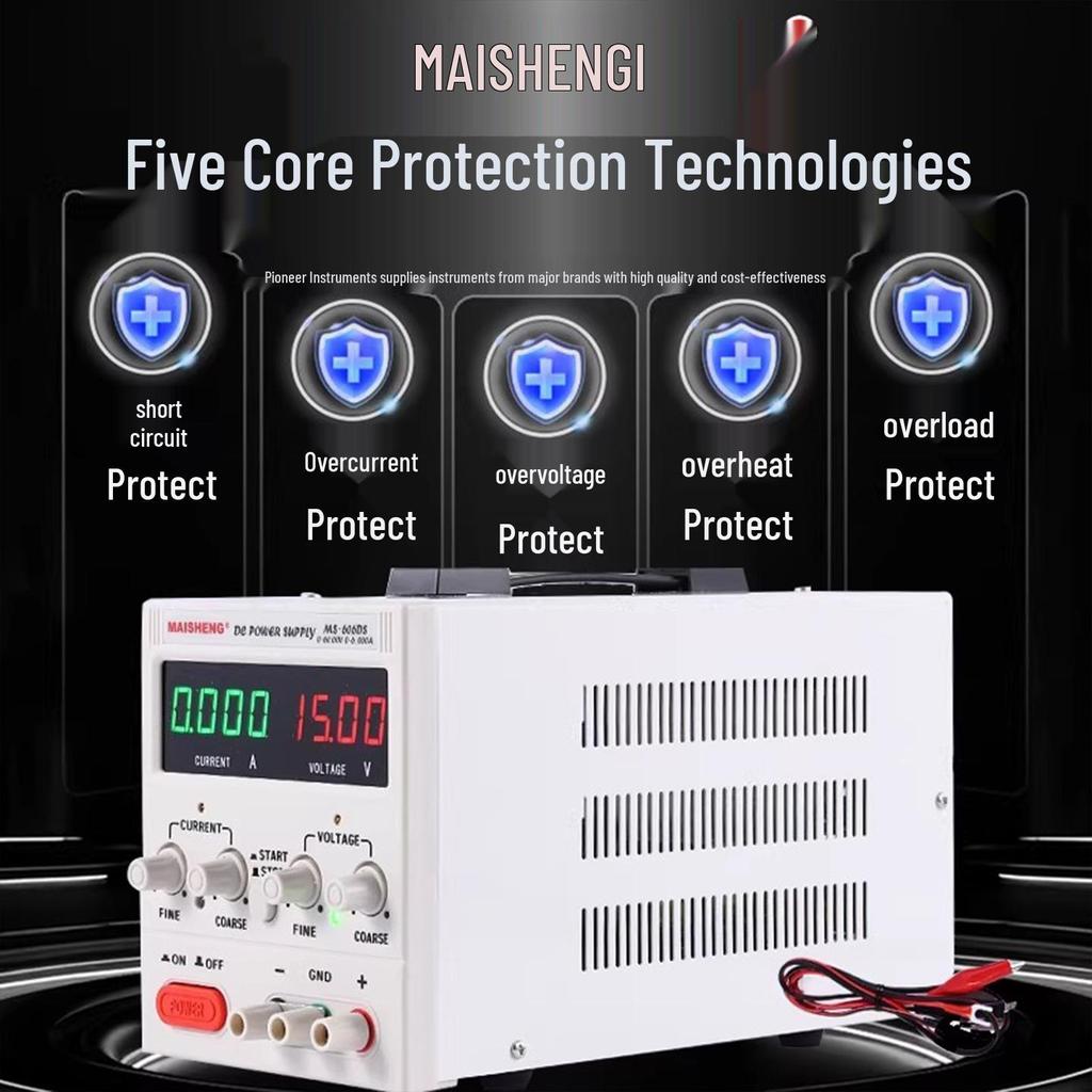 Maisheng Digital Display 15V/30V Adjustable DC Power Supply 10A/5A