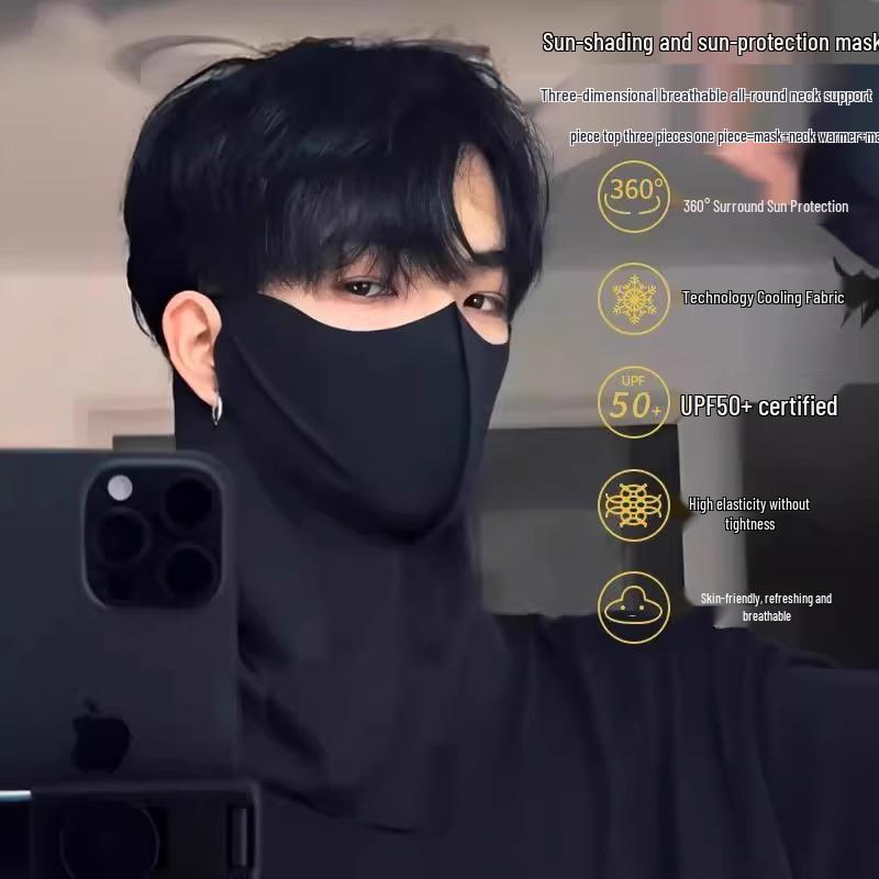 

Велосипедная маска для лица и шеи с защитой от УФ-лучей для мужчин и женщин - Солнцезащитный головной платок