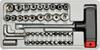 T-type Screwdriver with Replaceable Bits and Sockets, Set of 41 Pcs. 65150 VOREL