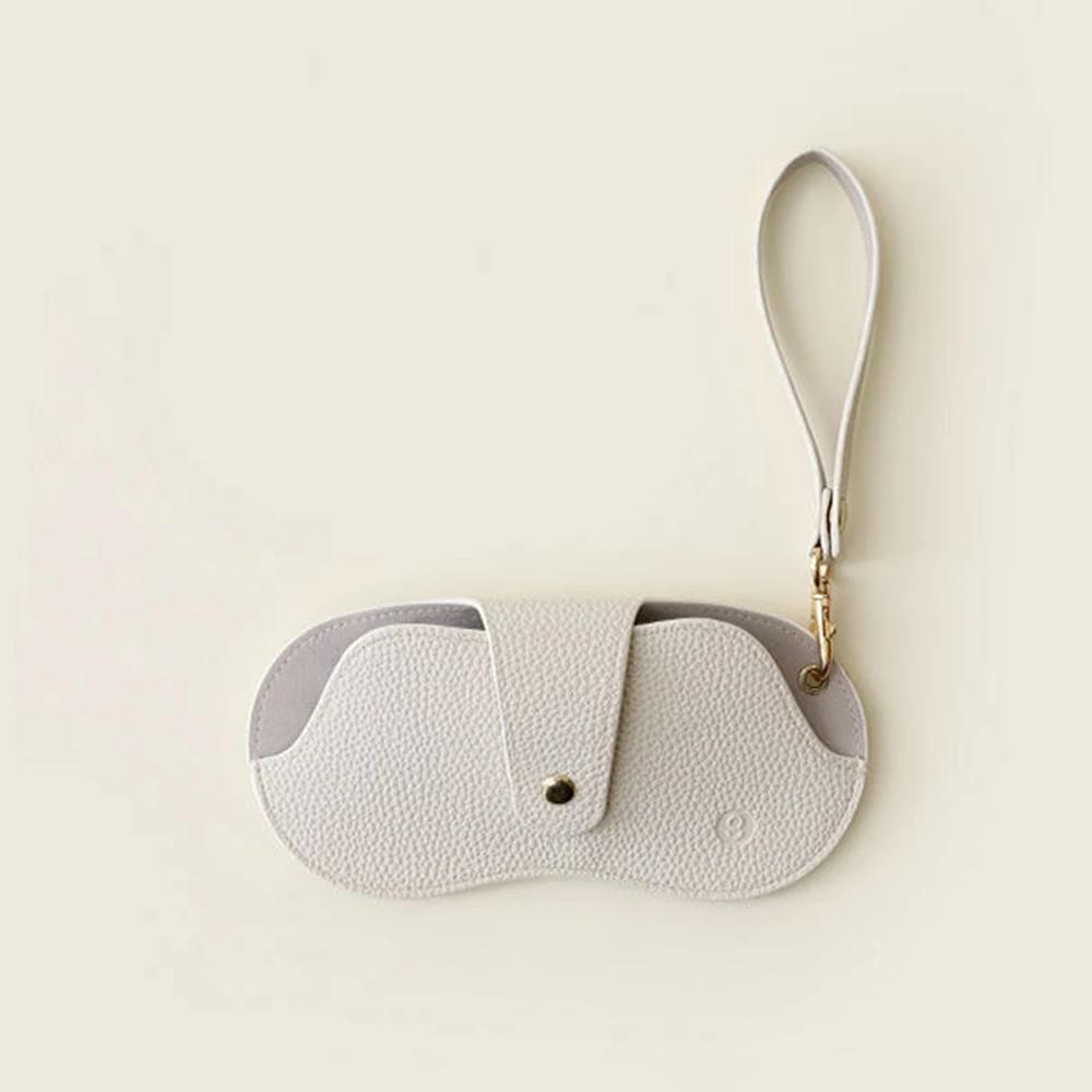 

Soft Lychee Pattern Pu Leather Glasses Bag Retro Sunglasses Case Portable Myopia Frame Case Simple Eyeglasses Eyewear Storage