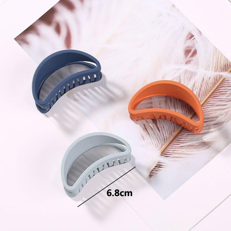 1Pcs Korean Solid Color Hair Claws Elegant Frosted Hair Clips Hairpins Barrette Headwear for Women Girls Hair Styling Tools